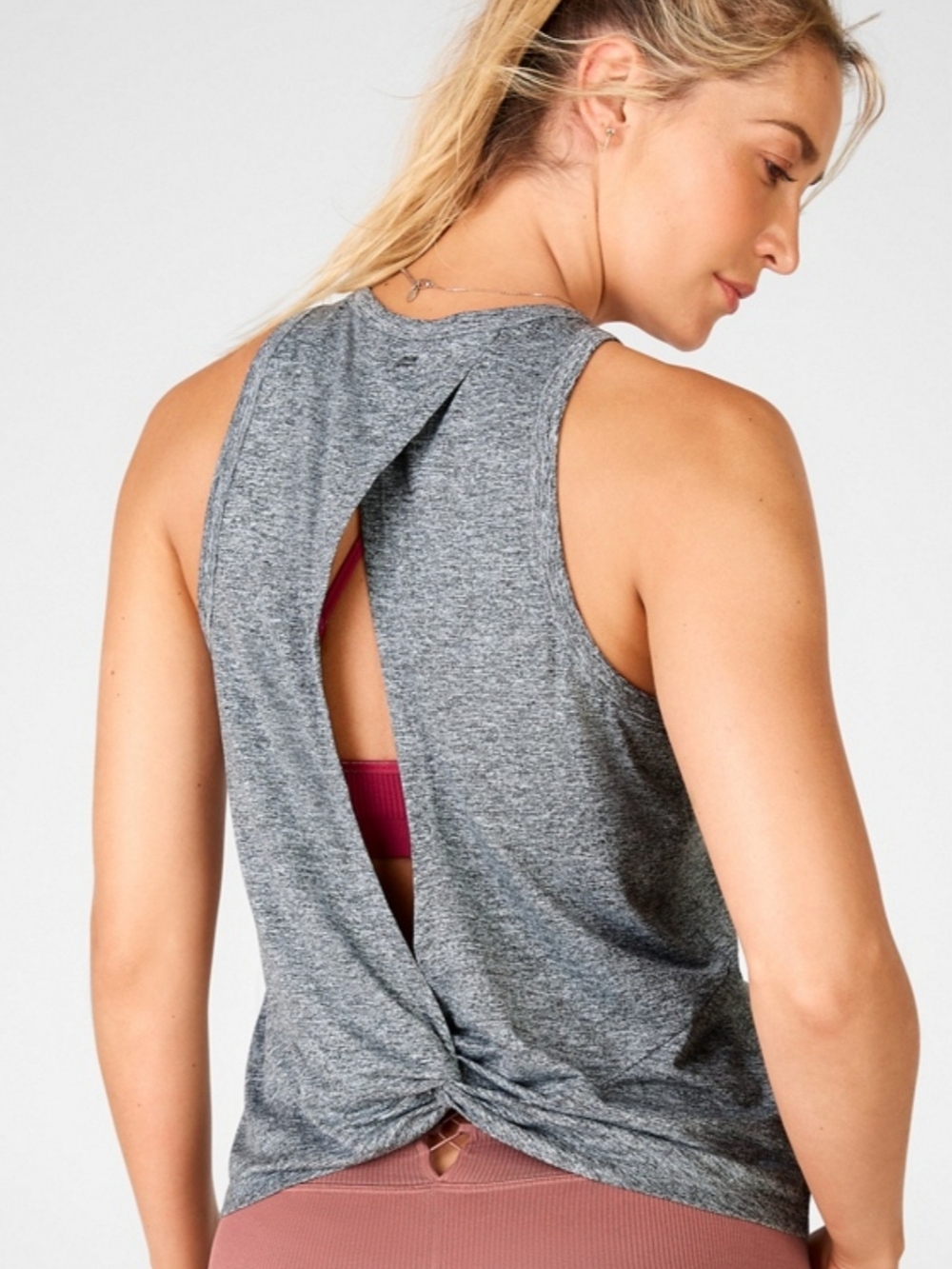 Fabletics Dry-Flex Open Back Twist Tank Top Size XXL